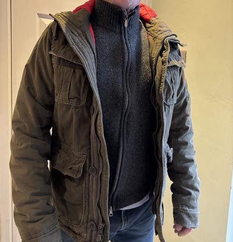 Hollister army jacket coat - hollister,