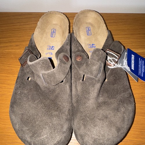 Birkenstock boston brown suede - brown,