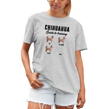 Funny Chihuahua Womens T Shirt Guide to Training Gift Birthday