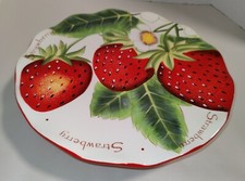 Pier 1 Ceramic Strawberry Cake