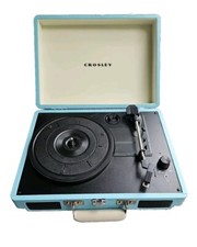 Crosley CR5008A Cruiser Portable Turntable Vinyl Player w/ Speakers Turquoise