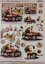 A4 Die Cut Father Christmas 3D