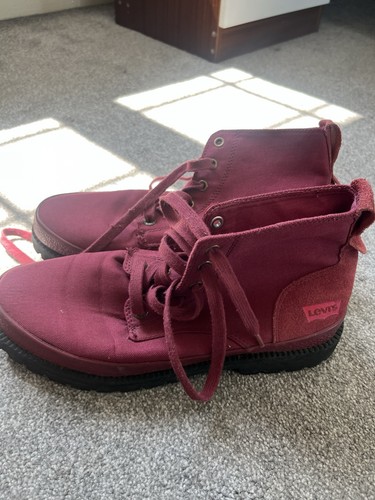 Levi burgundy leather chukka - levi's,