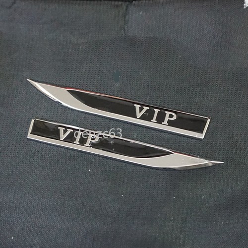Pair silver vip black chrome - silver,