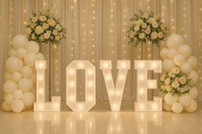 4ft Light Up LOVE Letters Hire