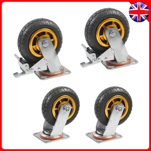 Heavy duty swivel castor - duty, 6"