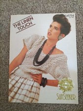 1980s Sirdar Sunseeker Top - Linen Touch - Vintage Knitting Pattern 6754 Fashion