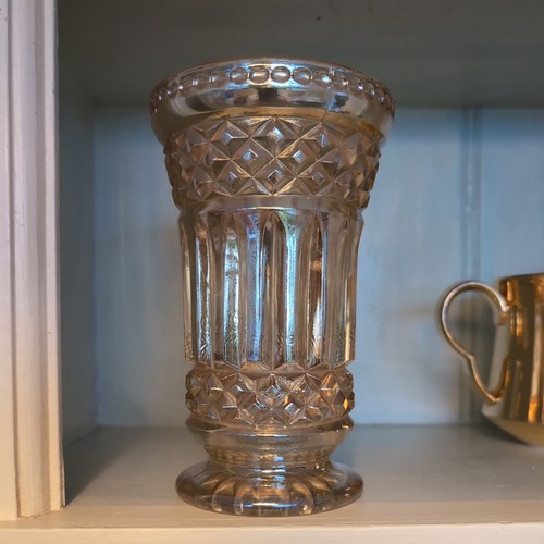 Vintage carnival glass - carnival, vase