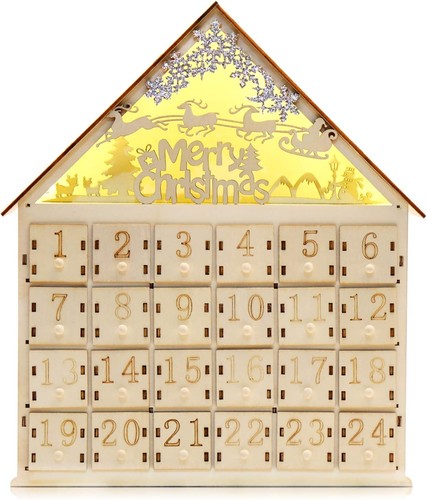Christmas wooden advent - christmas,