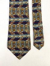 Piscador Silk Tie Navy Red