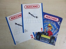 Meccano Instruction Booklets Nos 1 & 2 plus Instructions Guide.