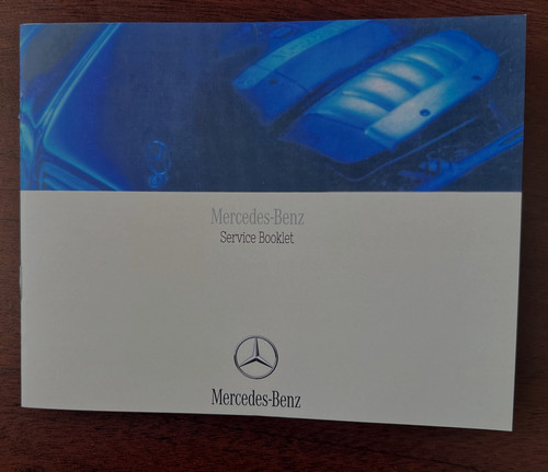 Mercedes service book stamped - service,