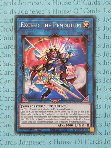 Exceed the pendulum - pendulum, agov-en045