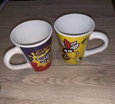 X2 Vintage Cadburys Mini Eggs Ceramic Mug Cup 1990’s Bird Parrot Easter Crea Egg