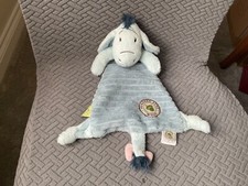 DISNEY WINNIE THE POOH EEYORE BLUE CORD BABIES COMFORT BLANKET