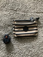 Striped Double Kipling Purse