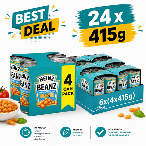 Heinz added sugar - heinz, baked