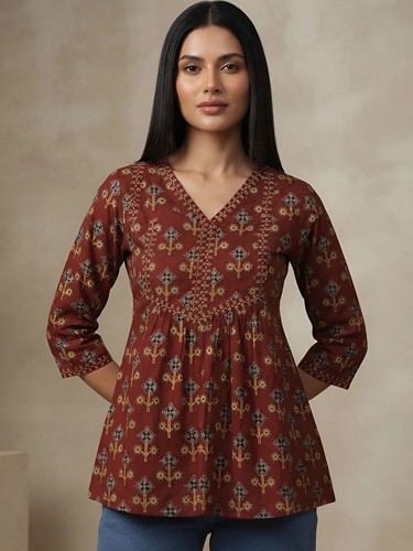 Indian women maroon - women,