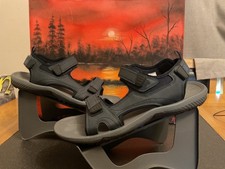 M&S Mens  Navy Nubuck  Adjustable Sandals Size 11 UK vgc ??