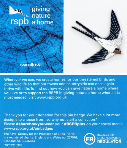 Rspb pin badge gnah - pin,