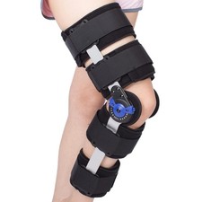 Hinged Knee Brace ROM Post Op, ACL, PCL, MCL Support Knee Immobilizer Adjustable