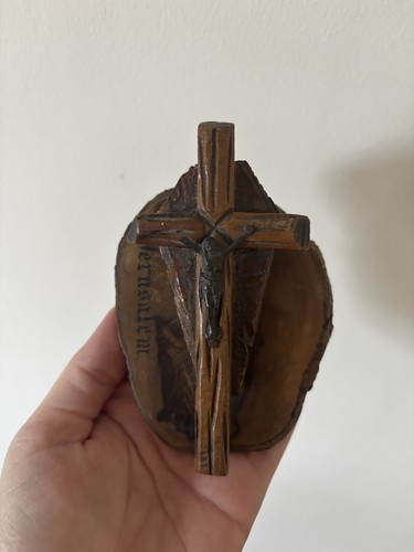 Vintage jerusalem olive wood - jerusalem,