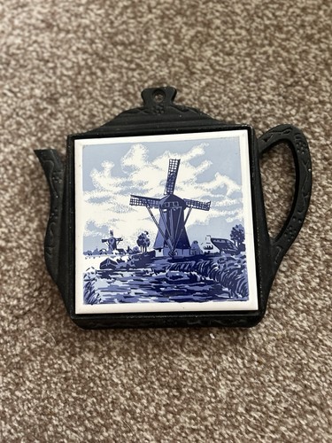 Vintage cast iron teapot - cast,