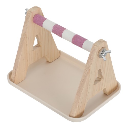 Parrot perch with tray - perch,