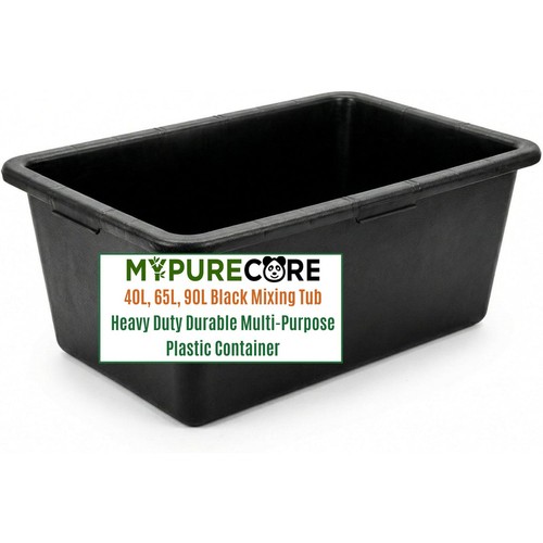Mixing tub rectangular - black,