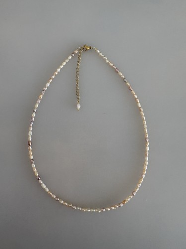 Seed freshwater pearl necklace - pearl,