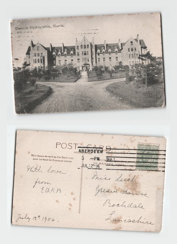 Postcard deeside hydropathic - deeside,