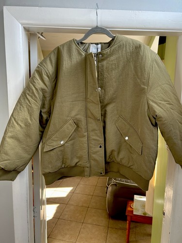 Ladies khaki bomber jacket - khaki,