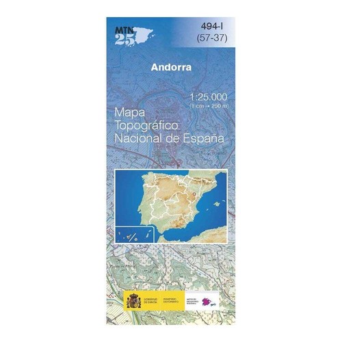 Spain map 0494 andorra - spain,