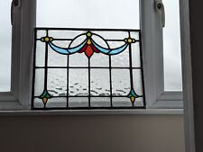 Outstanding Decorative Renovated Antique Stained Glass Window Panel