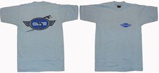 SIMS SNAKES Skateboard Wheels Tee Shirt - Small - Vintage '70s Stock - BLUE