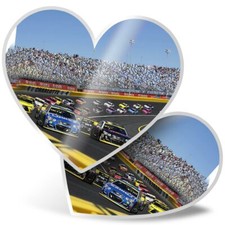 2 x Heart Stickers 7.5 cm -