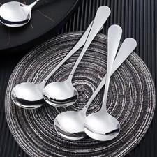 Round Stainless Steel Spoon'