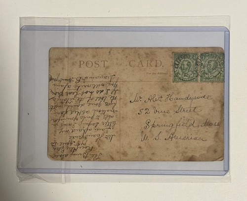 1912 titanic mention postcard - 1912,