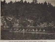 Indian racing canoe Victoria