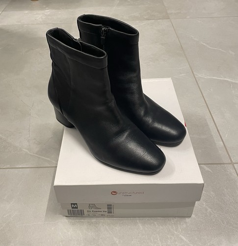 Clarks black leather shoes - clarks,