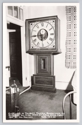 Real photo postcard old clock - postcard,
