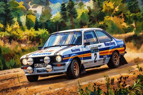 Wrc escort mk2 artwork - wrc, a3