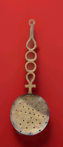 Vintage pierced brass hearth - vintage,