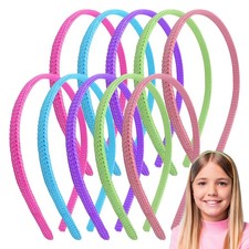 10pk Fabric Alice Bands