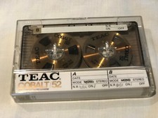 blank TEAC COBALT 52 Cassette Tape Type II Reel to Reel used EXCELLENT high