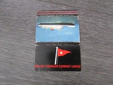 Belfast Steamship Company Ulster Prince & Ulster Queen Matchbook Match Book