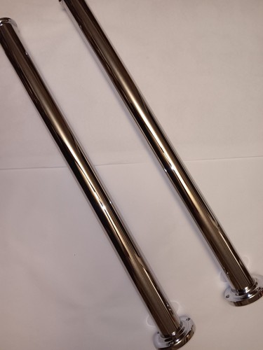 Pair pipe shrouds chrome - pipe,