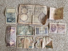 Vintage WWII World Banknotes