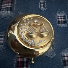 Vintage Estee Lauder Golden Libra  Vintage Compact with Translucent Powder  