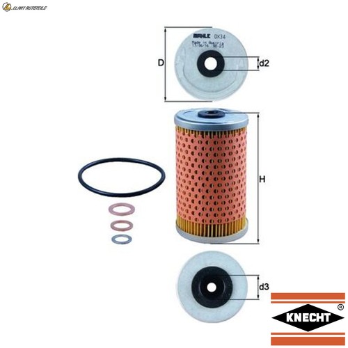Oil filter 34d for - filter, ox